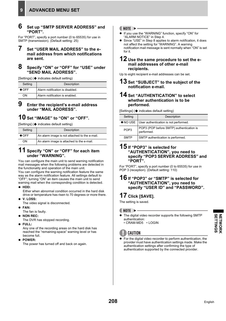 Sanyo DSR-5716P User Manual | Page 209 / 236