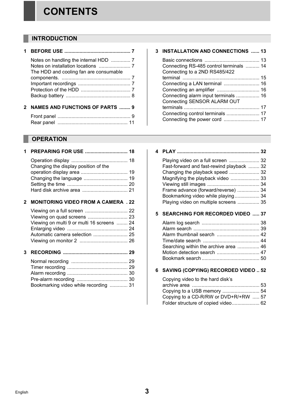 Sanyo DSR-5716P User Manual | Page 4 / 236