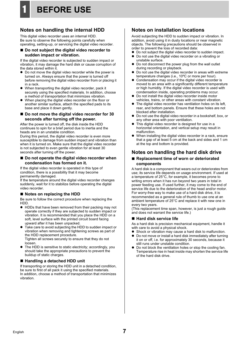 Before use | Sanyo DSR-5716P User Manual | Page 8 / 236