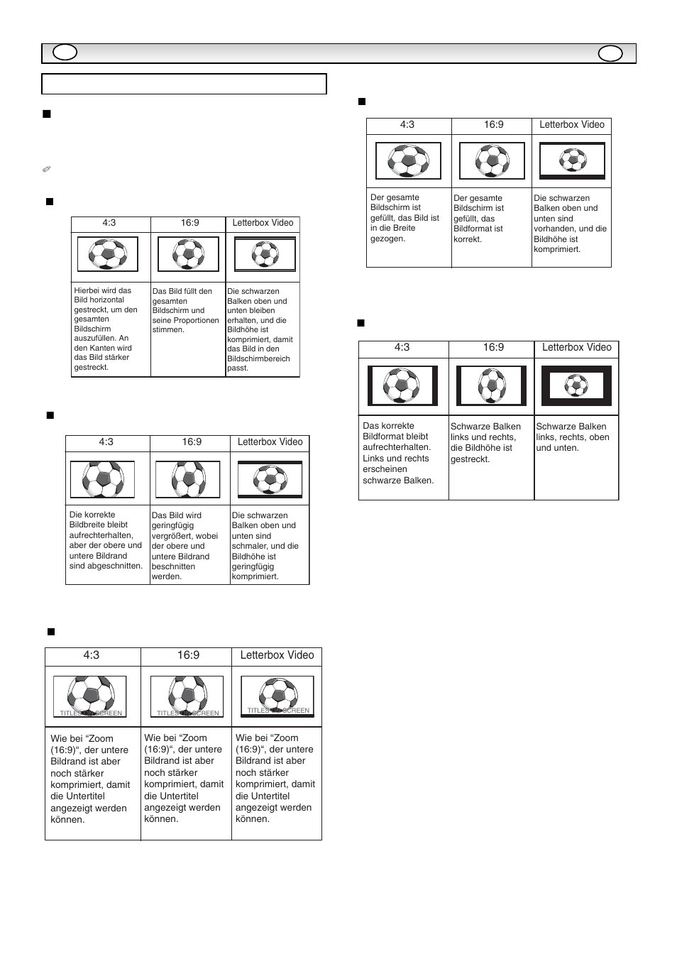 Bedienung | Sanyo CE42LE1 User Manual | Page 29 / 64