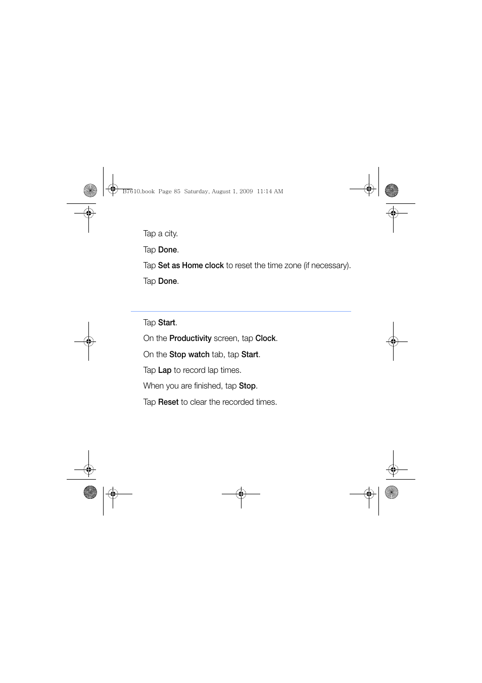 Use the stopwatch | Sanyo GH68-24473A User Manual | Page 86 / 158