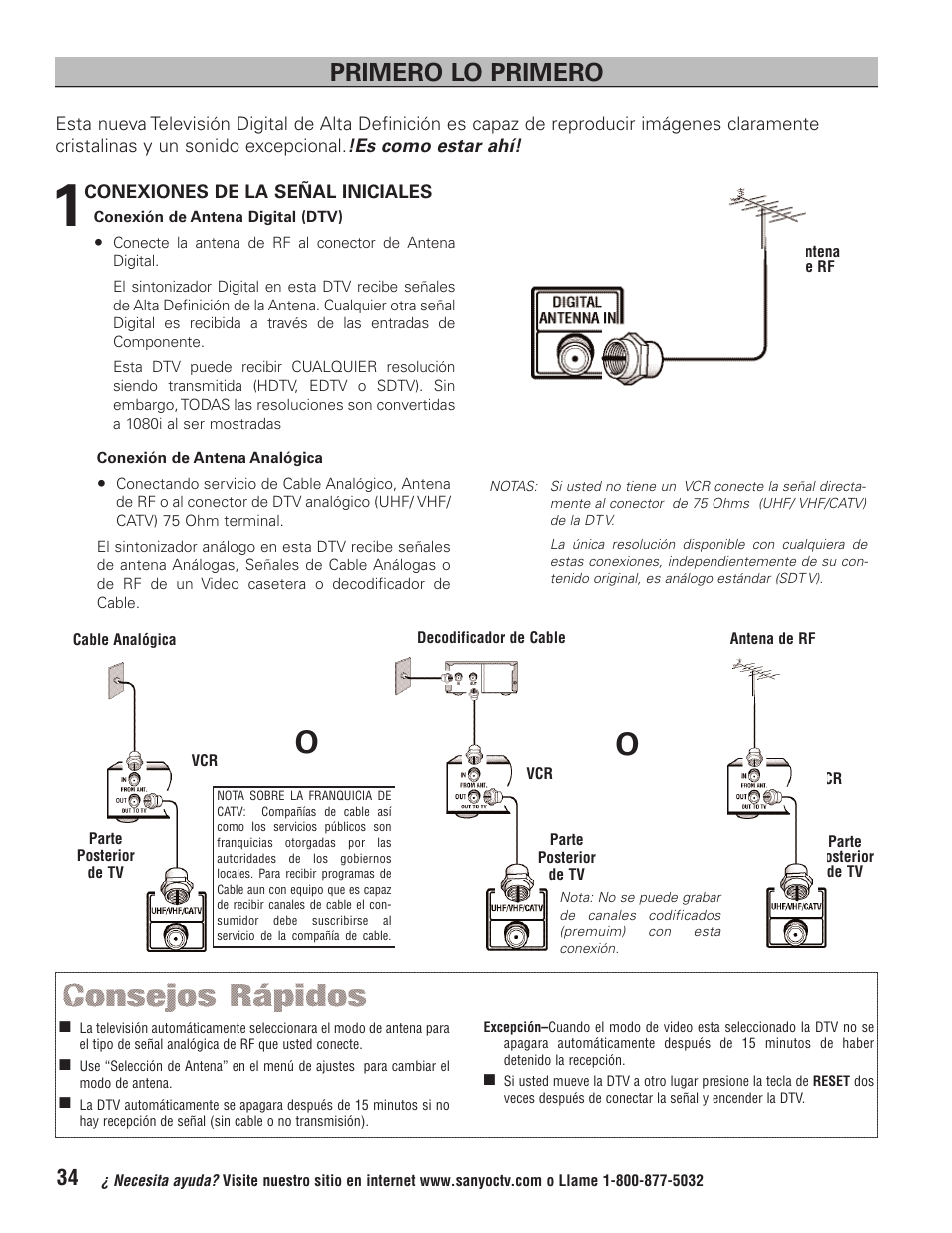 Primero lo primero | Sanyo HT32744 User Manual | Page 34 / 62