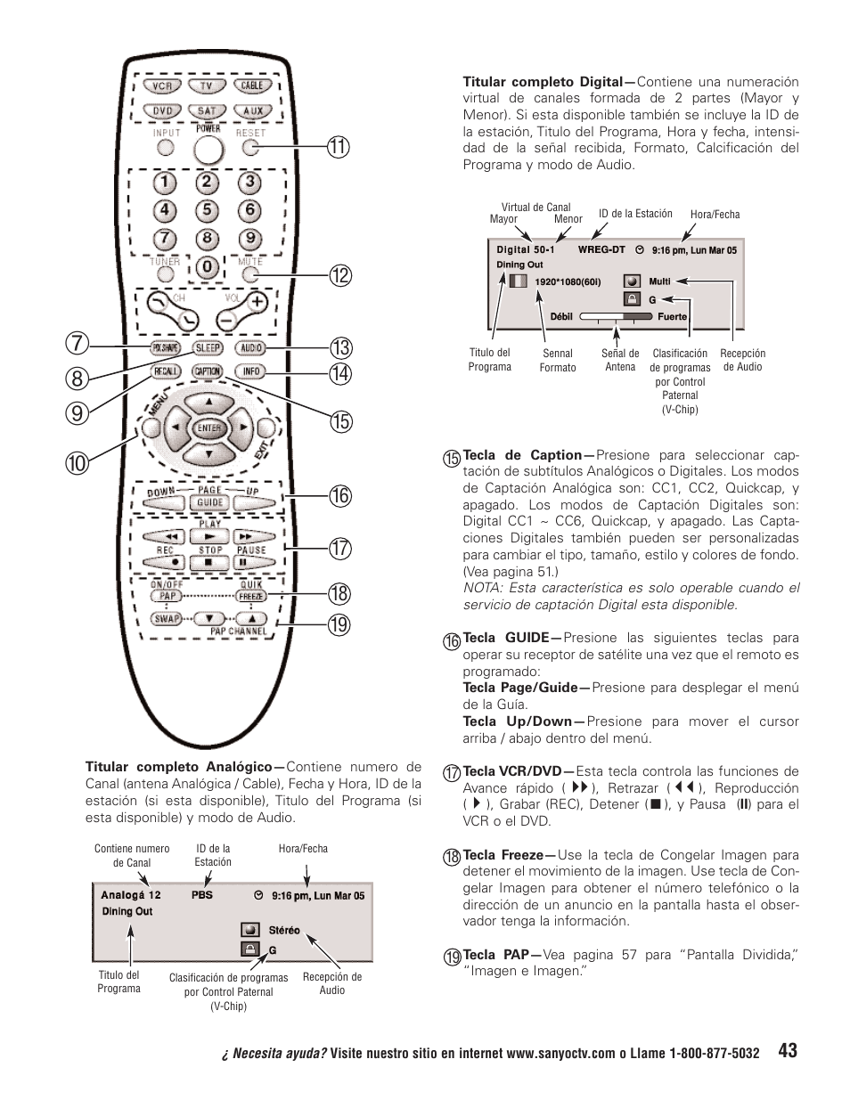 Sanyo HT32744 User Manual | Page 43 / 62