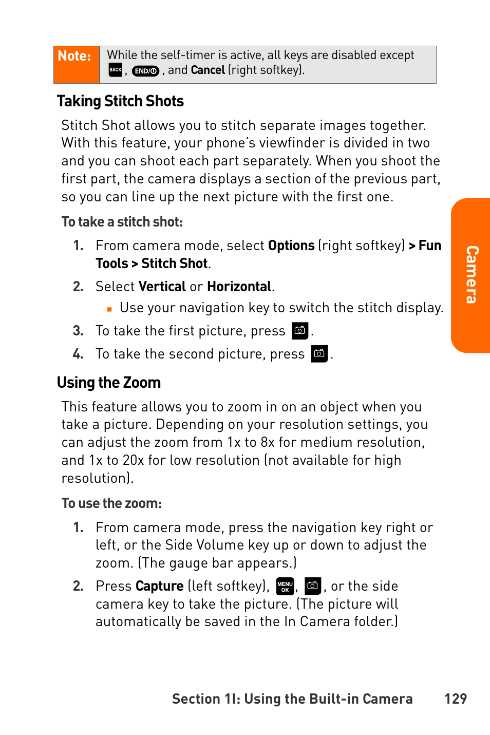 Cam e ra | Sanyo Katana User Manual | Page 142 / 216