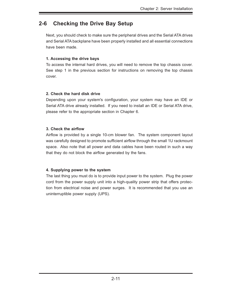 6 checking the drive bay setup | SUPER MICRO Computer 5014C-MF User Manual | Page 29 / 112