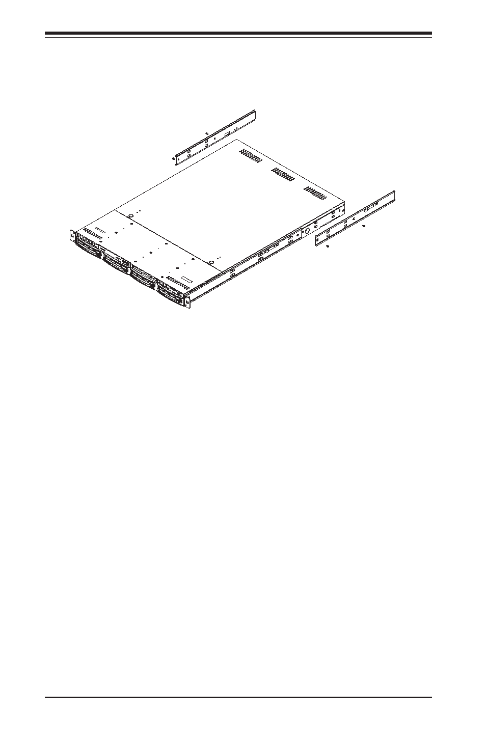 Installing the server into the rack | SUPER MICRO Computer 6113L-8 User Manual | Page 22 / 104