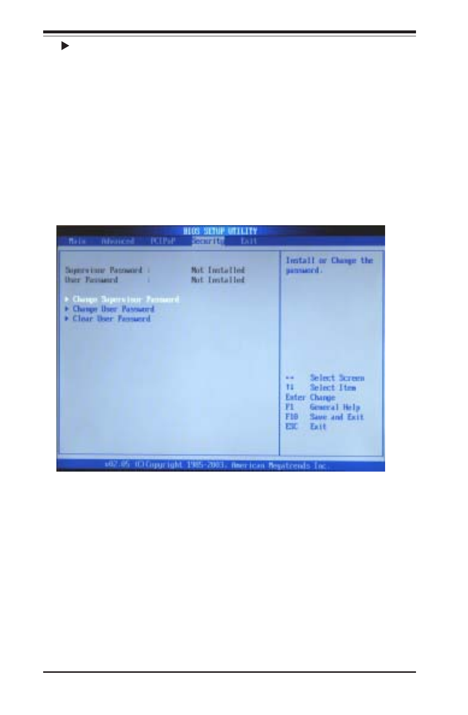 5 security settings | SUPER MICRO Computer I2DMR-8G2 User Manual | Page 60 / 78
