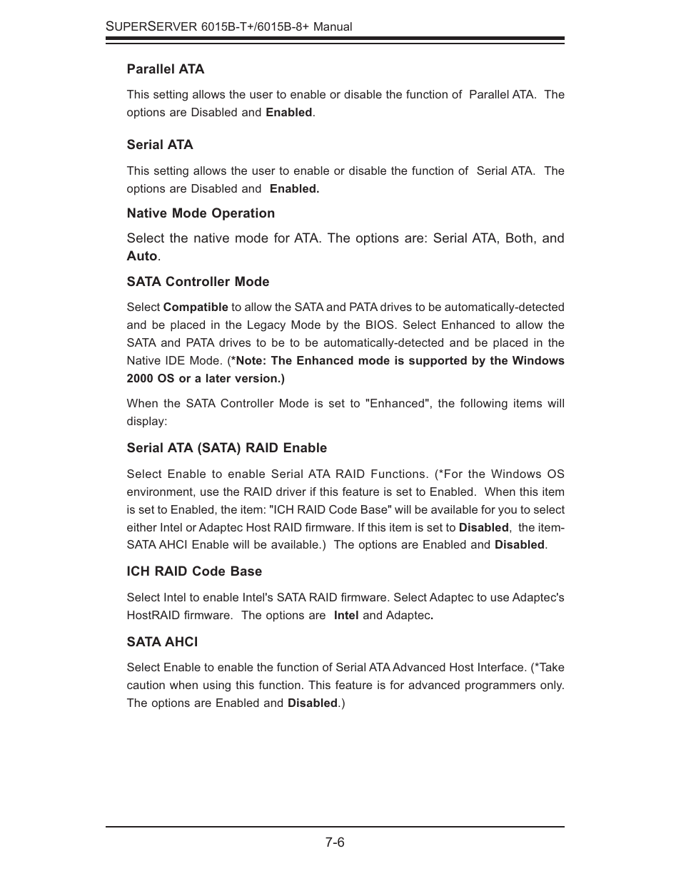 SUPER MICRO Computer SUPERSERVER 6015B-T User Manual | Page 78 / 124