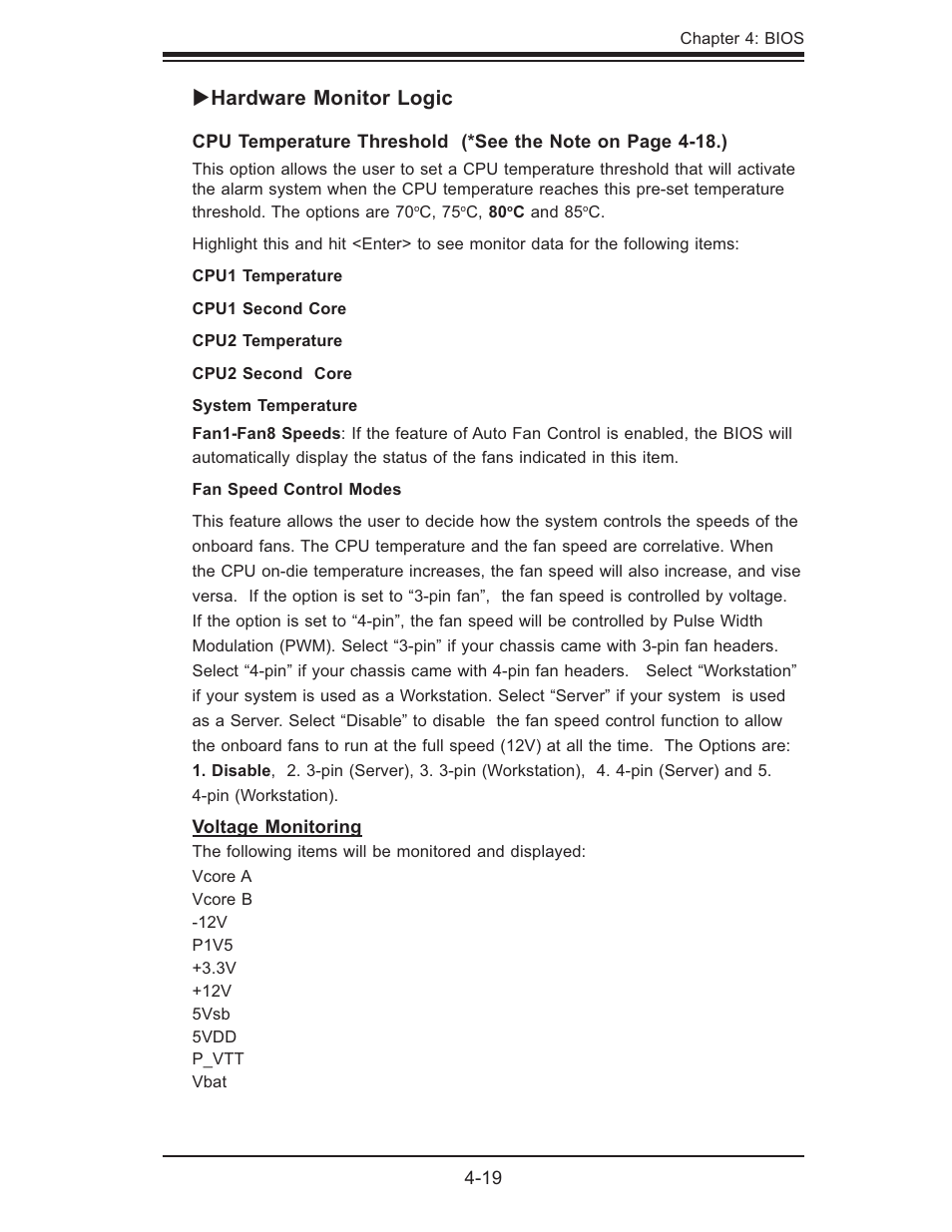 Hardware monitor logic | SUPER MICRO Computer SUPER X7DB8 User Manual | Page 77 / 130