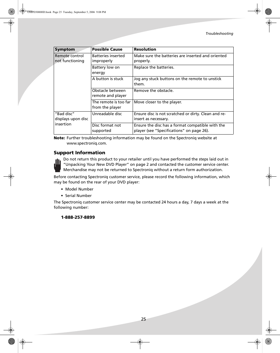 SpectronIQ PD-3000HD User Manual | Page 33 / 40