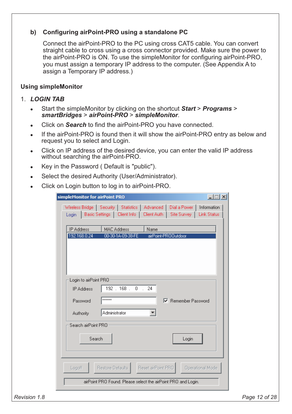 SmartBridges airPoint Pro Series User Manual | Page 12 / 28