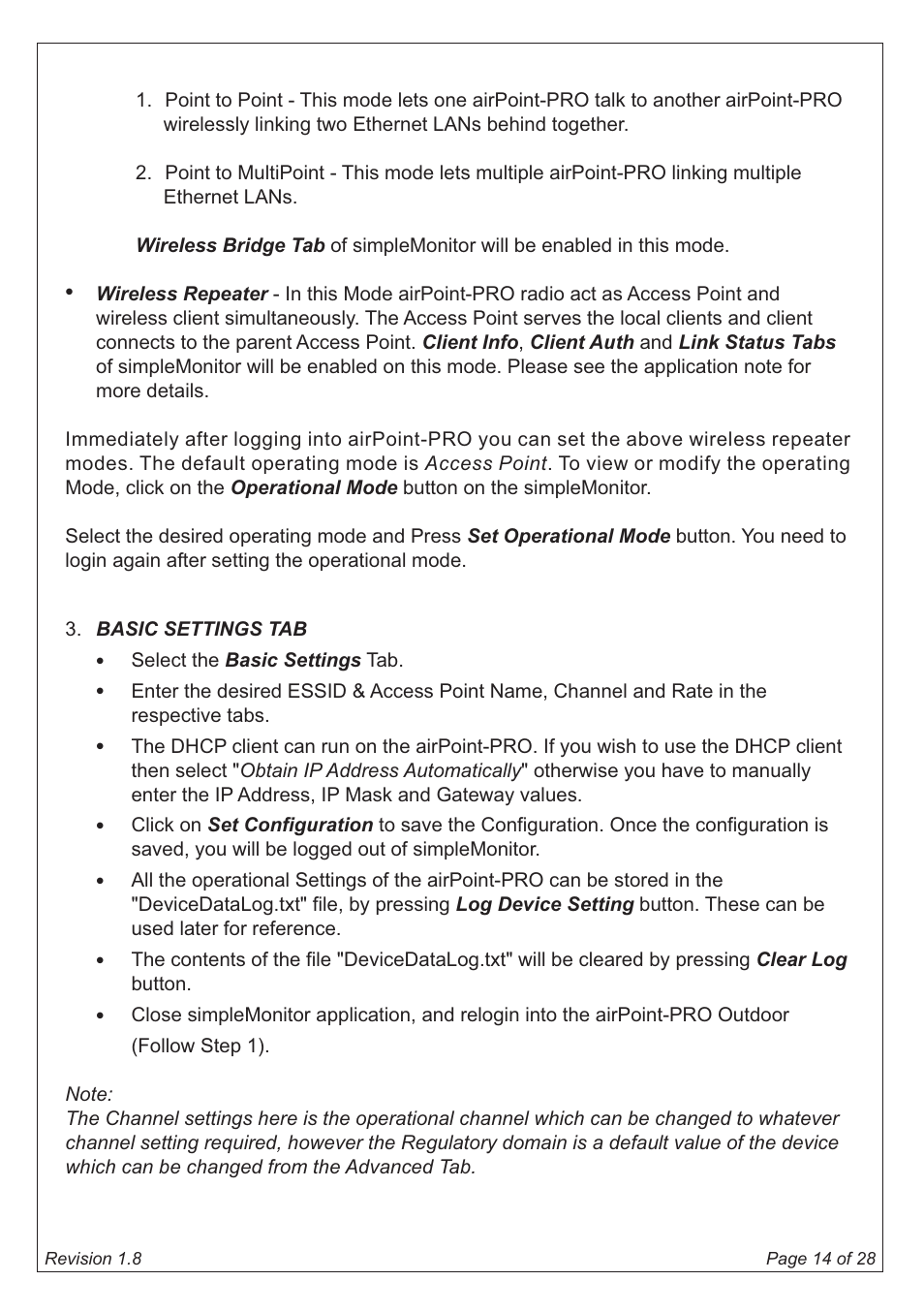 SmartBridges airPoint Pro Series User Manual | Page 14 / 28
