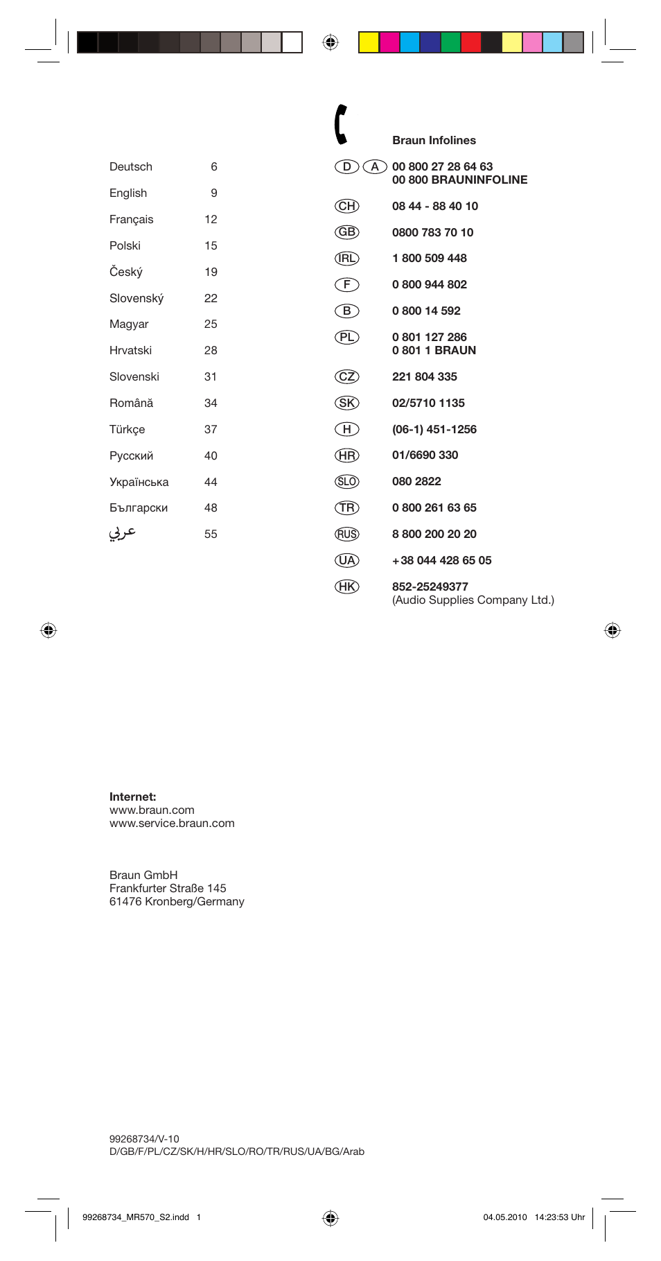Braun MR570 Patisserie User Manual | Page 2 / 55
