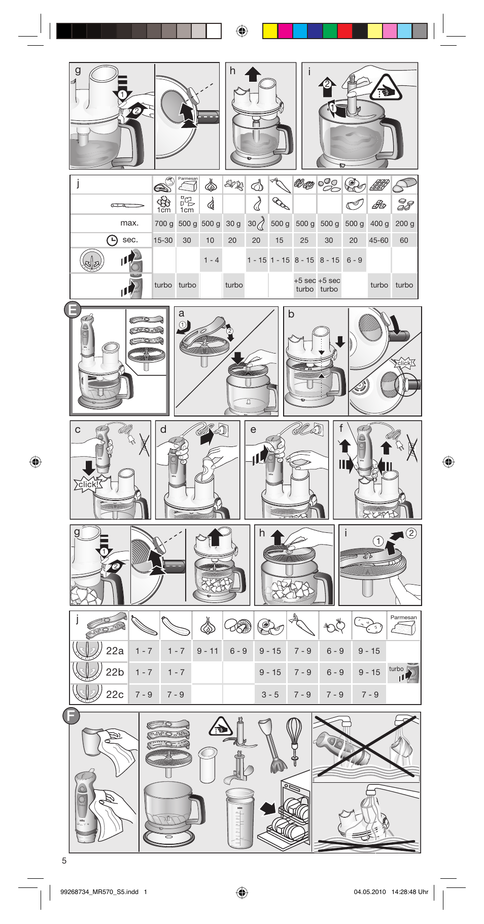 Braun MR570 Patisserie User Manual | Page 5 / 55