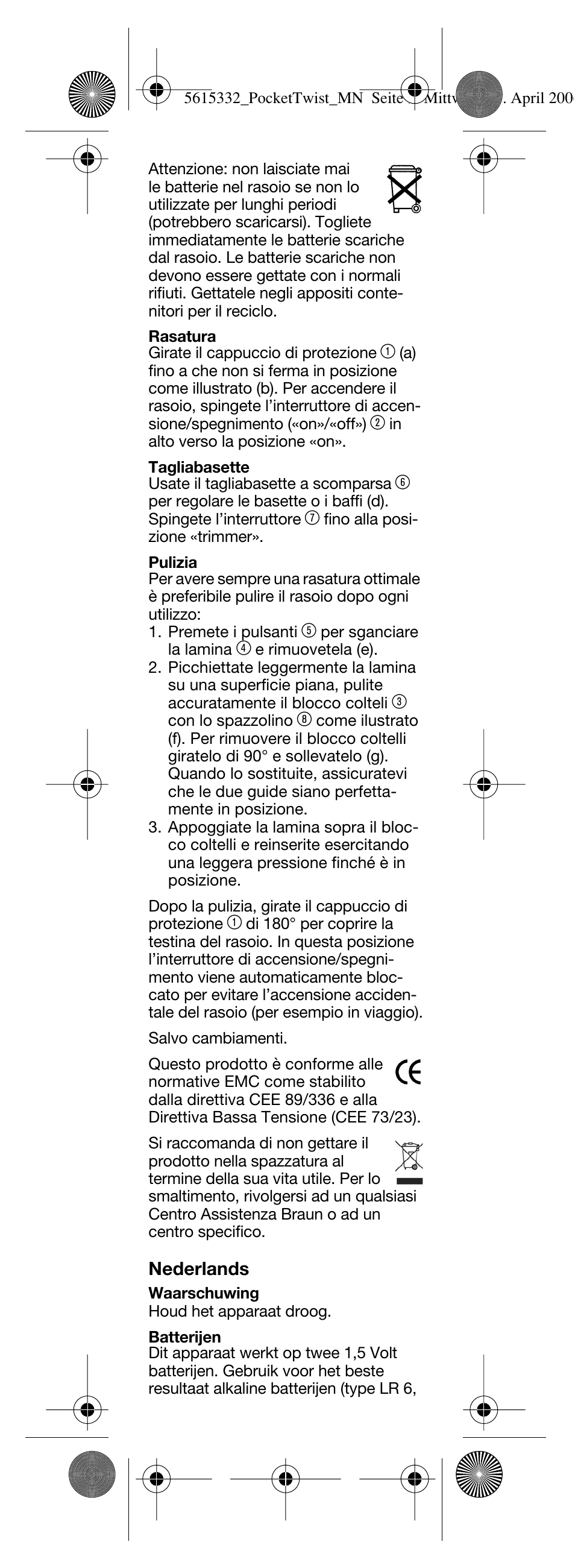 Braun 375 Pocket Twist plus User Manual | Page 10 / 24
