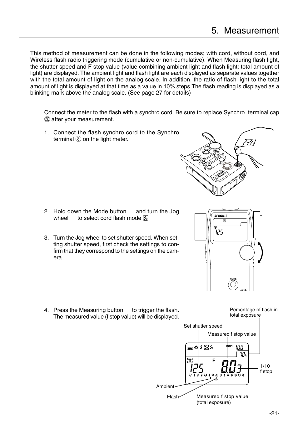 Measurement | Sekonic L-758DR User Manual | Page 27 / 68