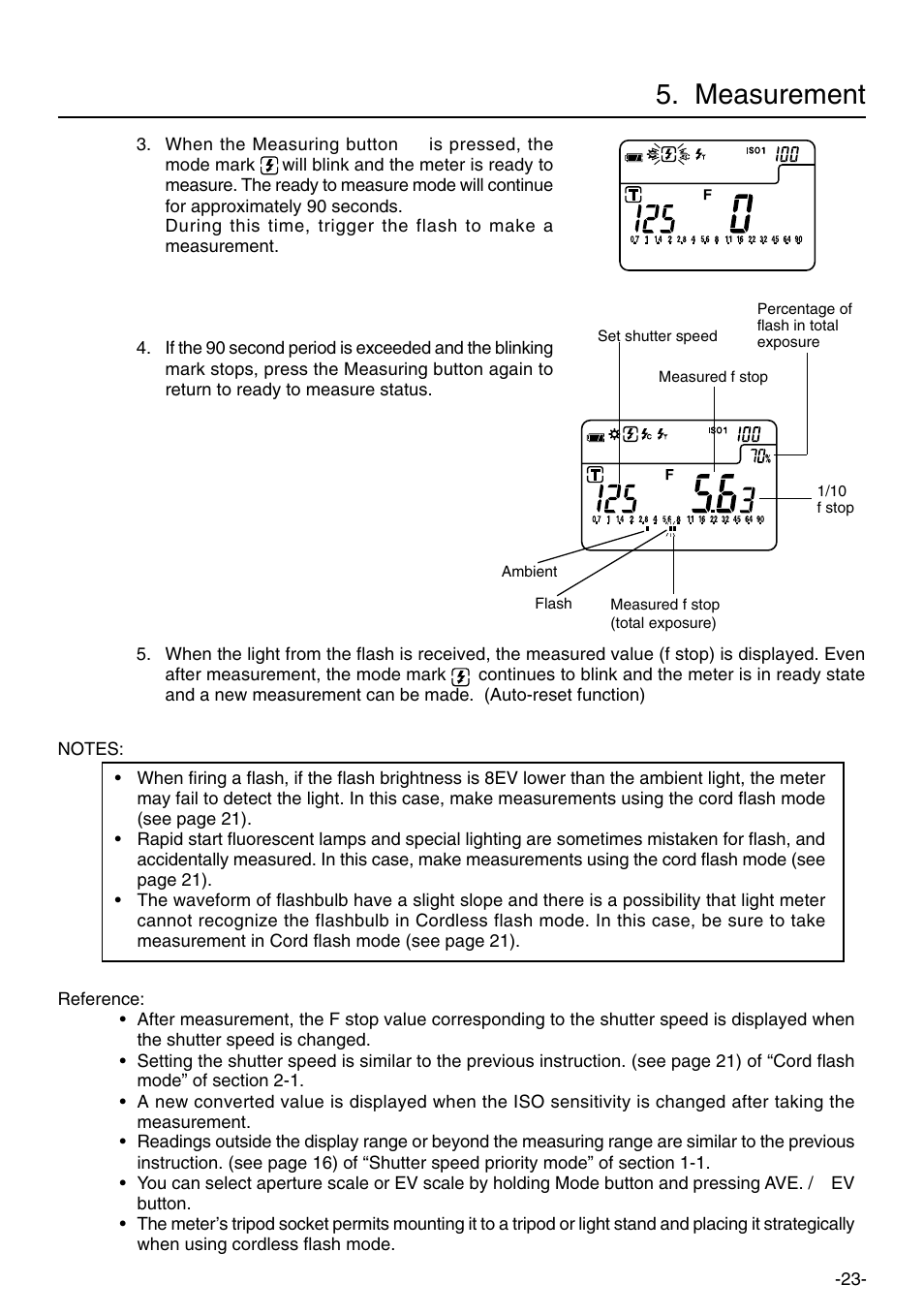 Measurement | Sekonic L-758DR User Manual | Page 29 / 68
