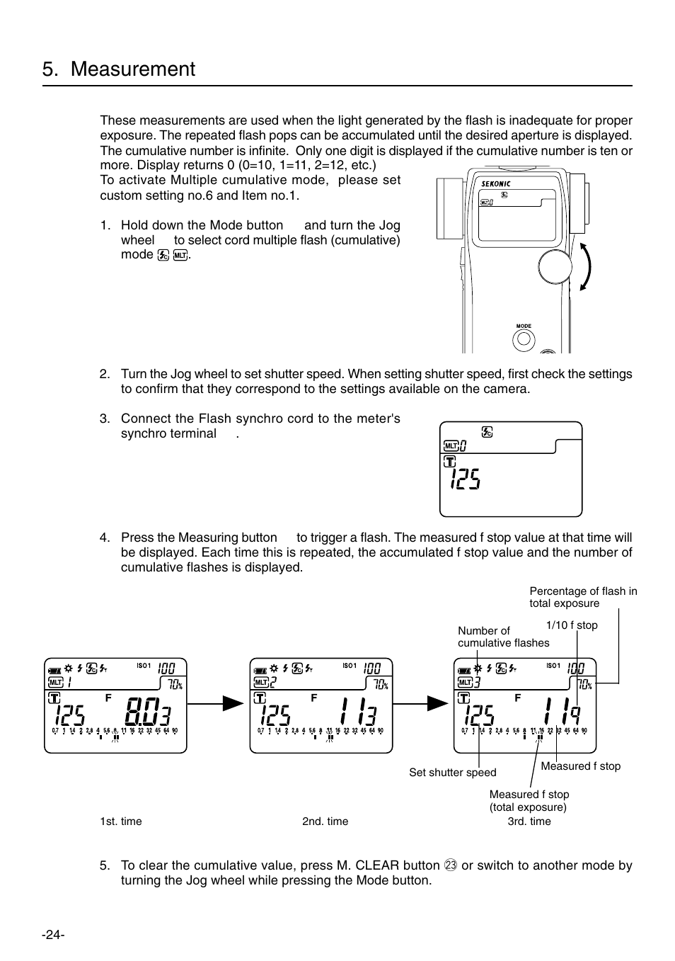Measurement | Sekonic L-758DR User Manual | Page 30 / 68