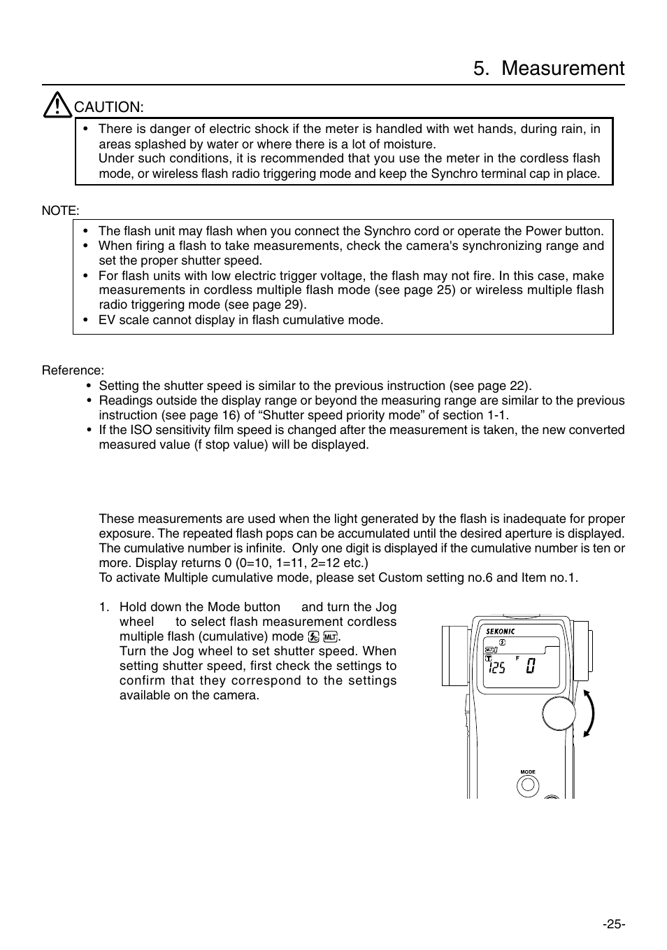 Measurement | Sekonic L-758DR User Manual | Page 31 / 68