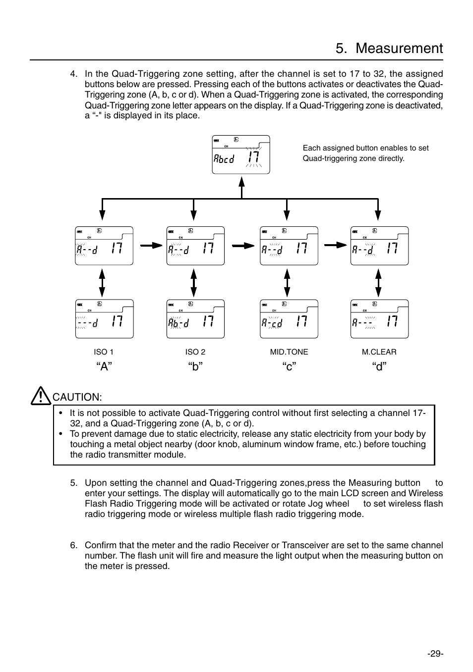 Measurement, A” “d” “c” “b | Sekonic L-758DR User Manual | Page 35 / 68
