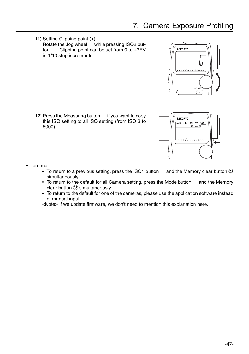 Camera exposure profiling, English | Sekonic L-758DR User Manual | Page 53 / 68