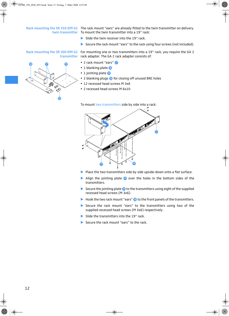 Sennheiser W300 IEM User Manual | Page 14 / 46