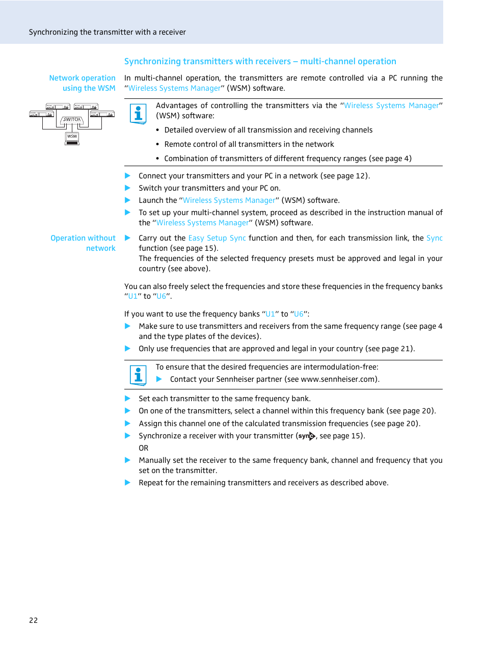 Sennheiser evolution wireless SR 300 IEM User Manual | Page 24 / 30