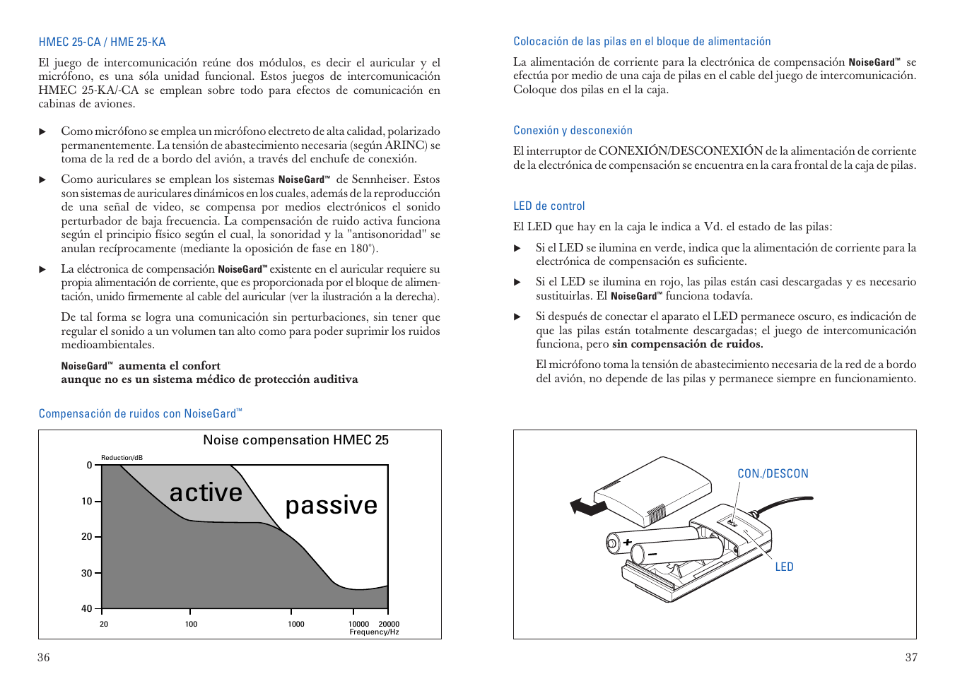 Active passive | Sennheiser HMEC 25-KA User Manual | Page 19 / 27