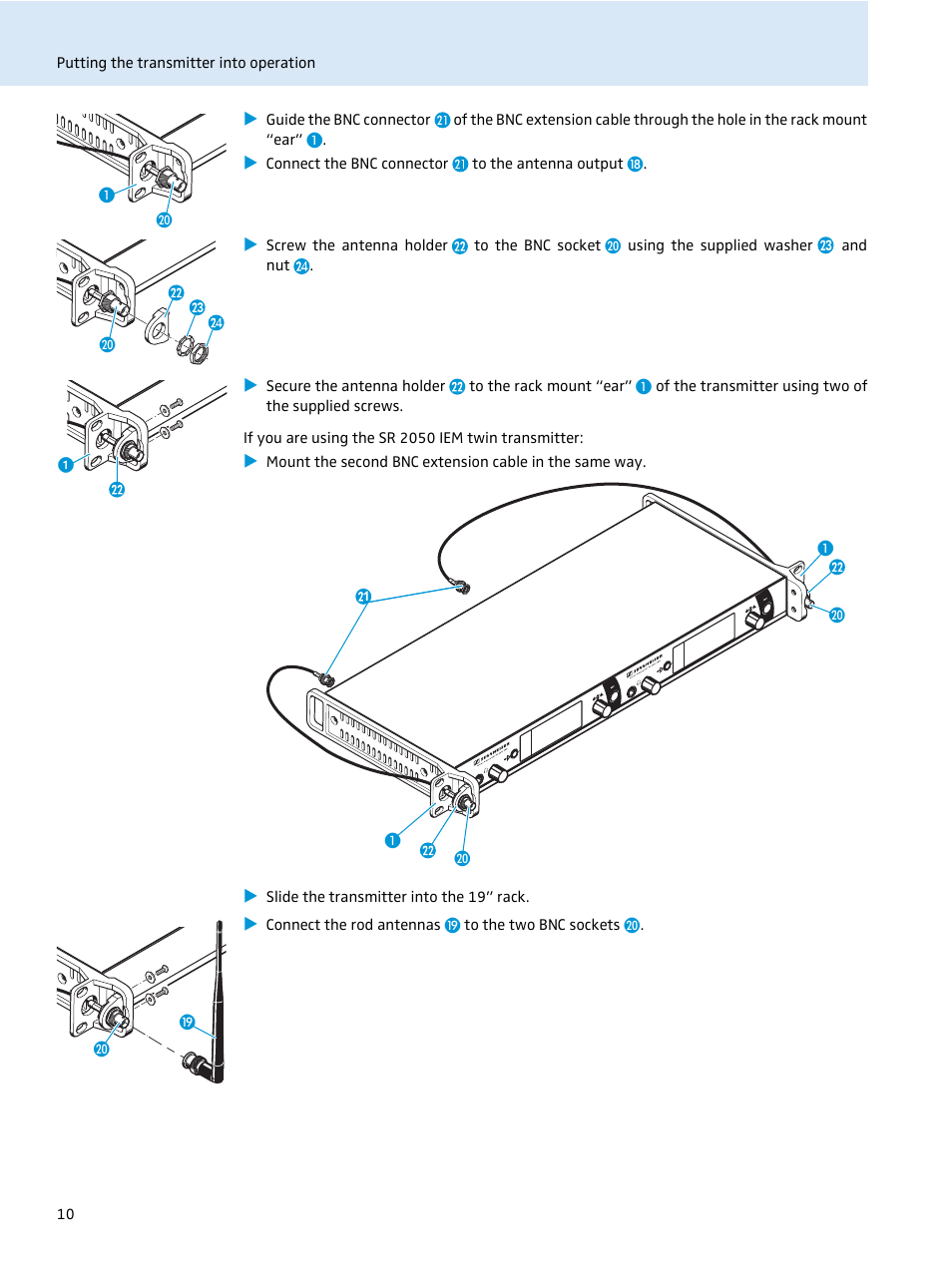 Sennheiser SR 2050 IEM User Manual | Page 11 / 29