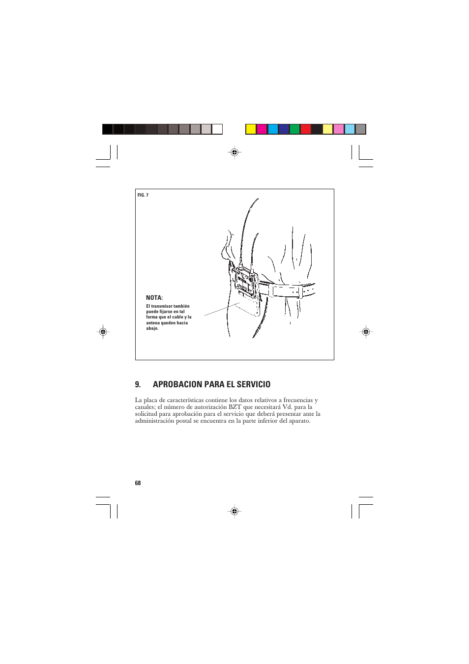 Aprobacion para el servicio | Sennheiser SK 250 User Manual | Page 11 / 20