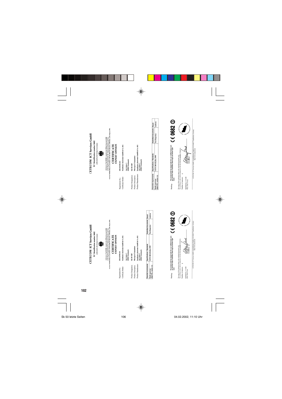Sennheiser SK 250 User Manual | Page 18 / 20
