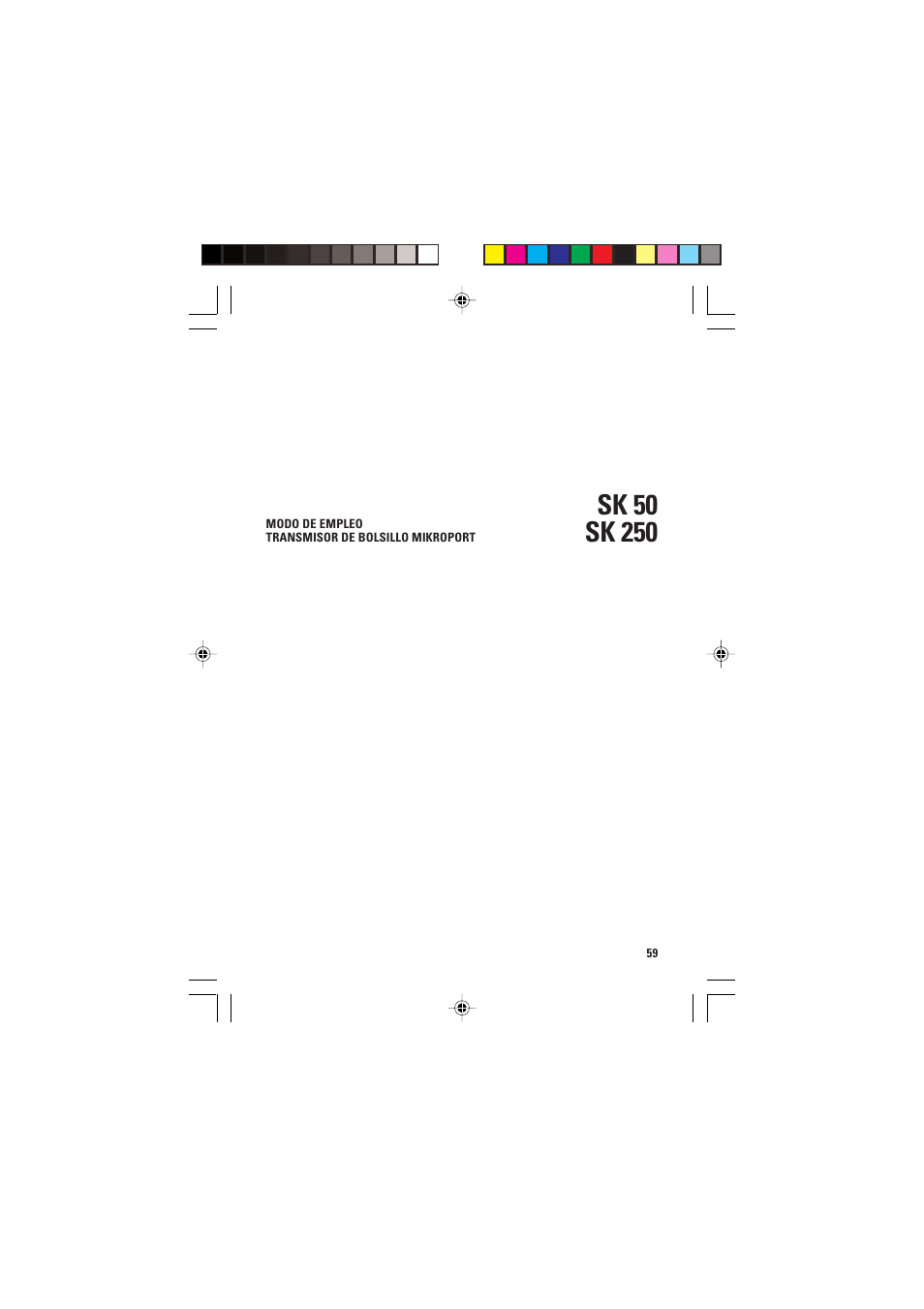Sennheiser SK 250 User Manual | Page 2 / 20