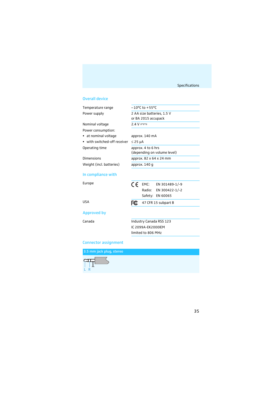 Sennheiser EK 2000 IEM User Manual | Page 36 / 41