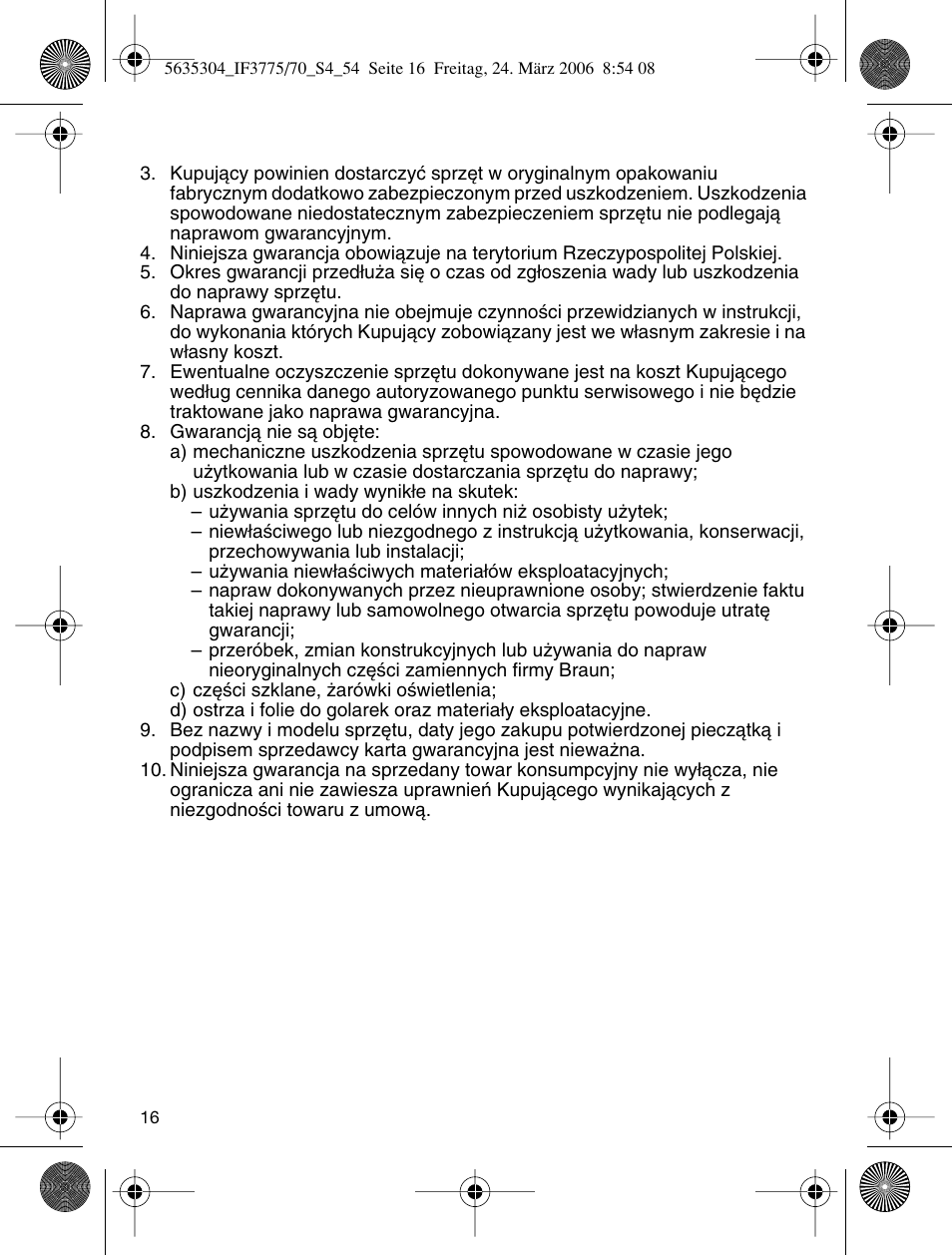 Braun 3775 User Manual | Page 16 / 50