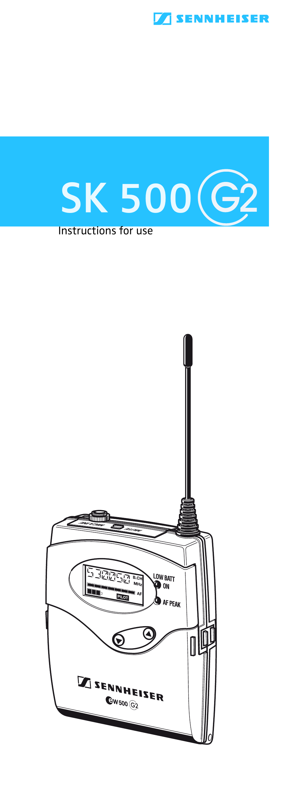 Sennheiser EK 500 User Manual | 31 pages