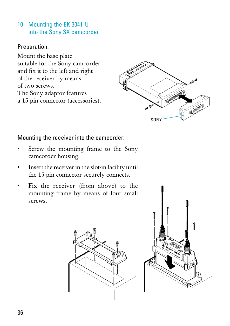 Sennheiser EK 3041-U User Manual | Page 10 / 25