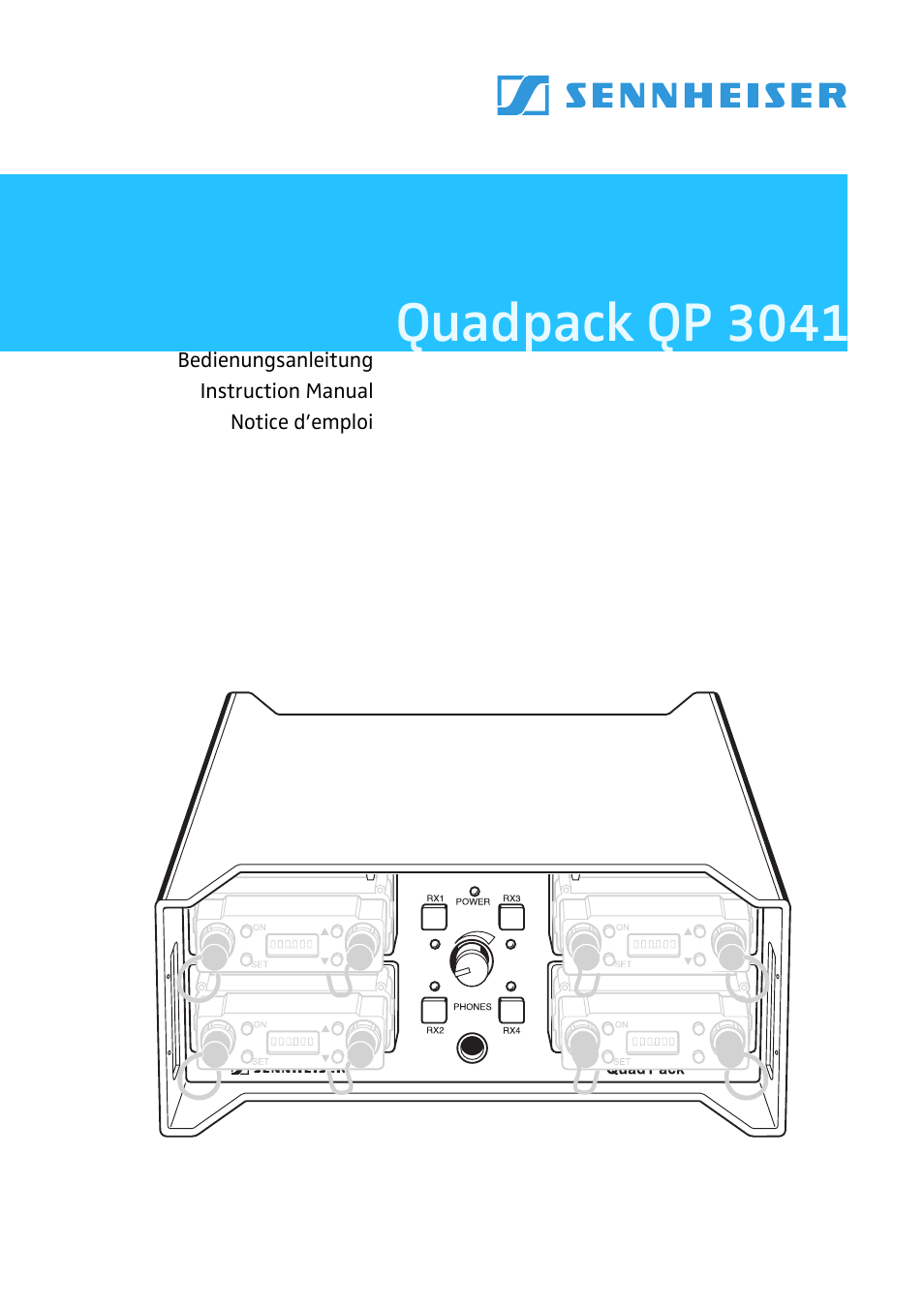 Sennheiser Quadpack qp 3041 User Manual | 51 pages