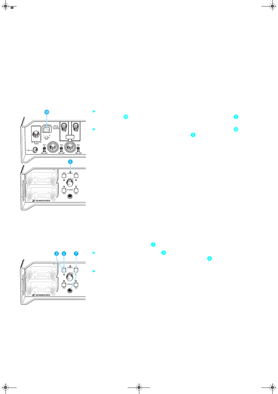 Fonctionnement | Sennheiser Quadpack qp 3041 User Manual | Page 43 / 51