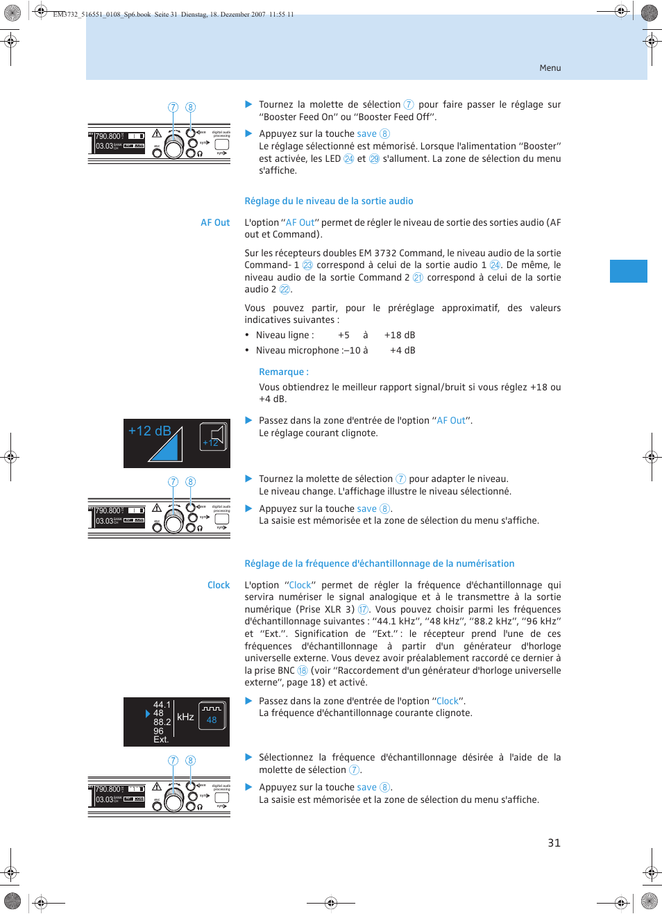 12 db | Sennheiser EM 3732 User Manual | Page 123 / 269