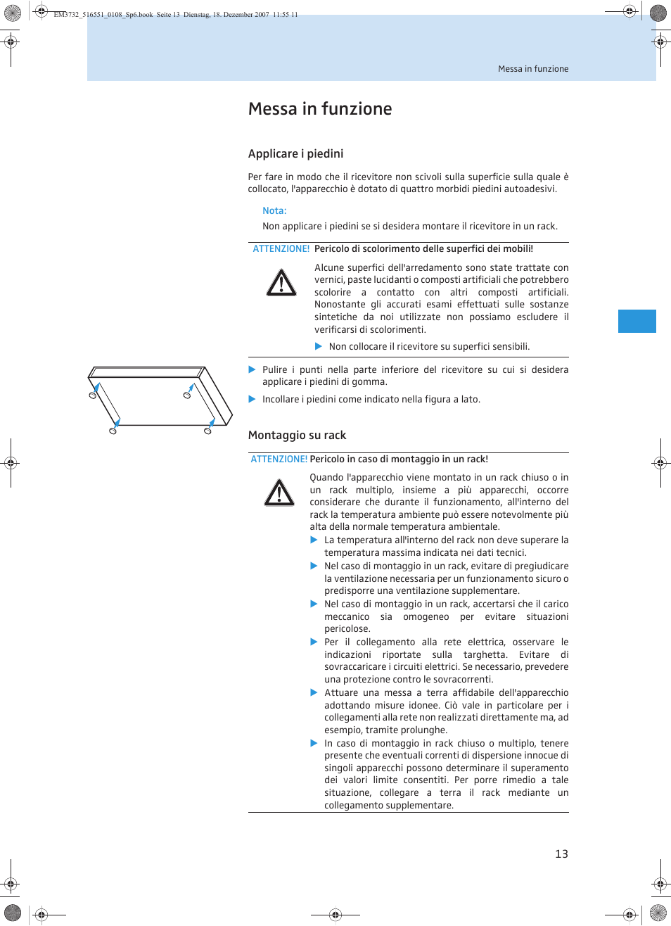 Messa in funzione | Sennheiser EM 3732 User Manual | Page 149 / 269