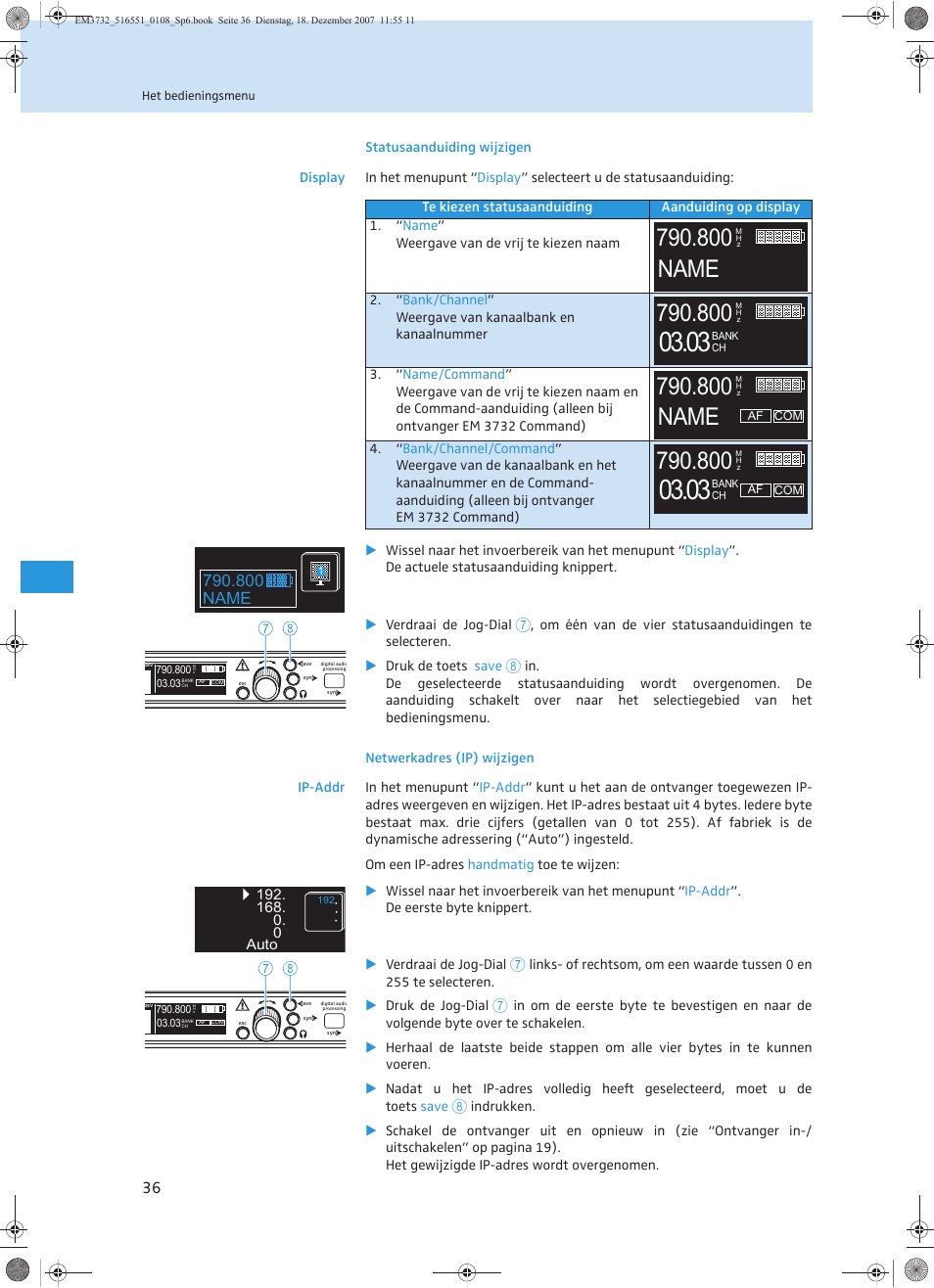 800 name | Sennheiser EM 3732 User Manual | Page 260 / 269