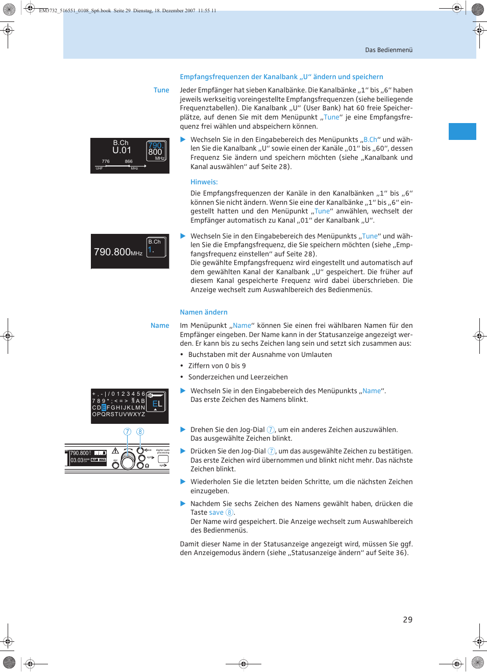 U.01 | Sennheiser EM 3732 User Manual | Page 33 / 269