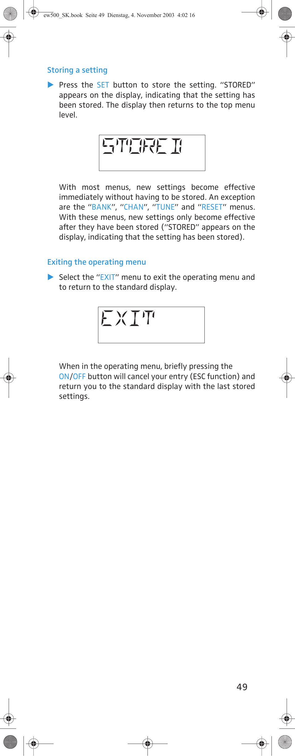 Sennheiser SK 500 G2 User Manual | Page 17 / 29