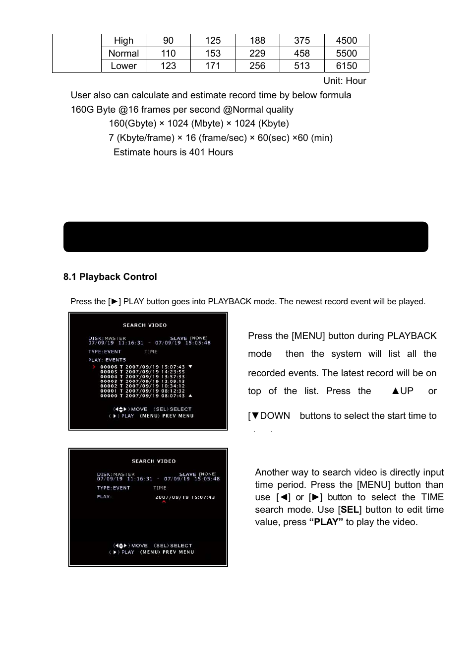 Chapter 8: playback | Swann 4/9-SecuraNet SW243-4MB User Manual | Page 28 / 36