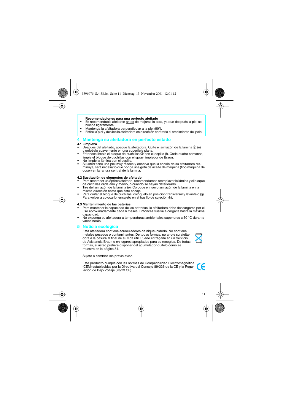 Braun 2560 User Manual | Page 11 / 54