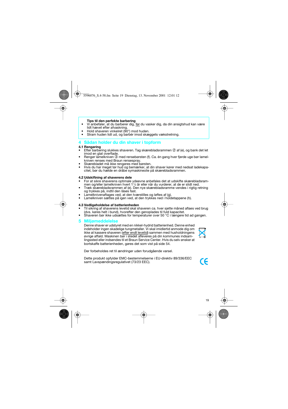 Braun 2560 User Manual | Page 19 / 54
