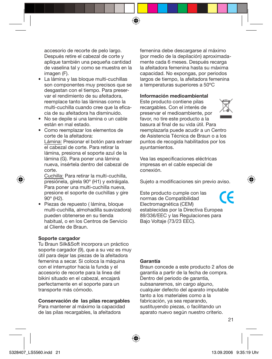 Braun LS 5560 User Manual | Page 20 / 88
