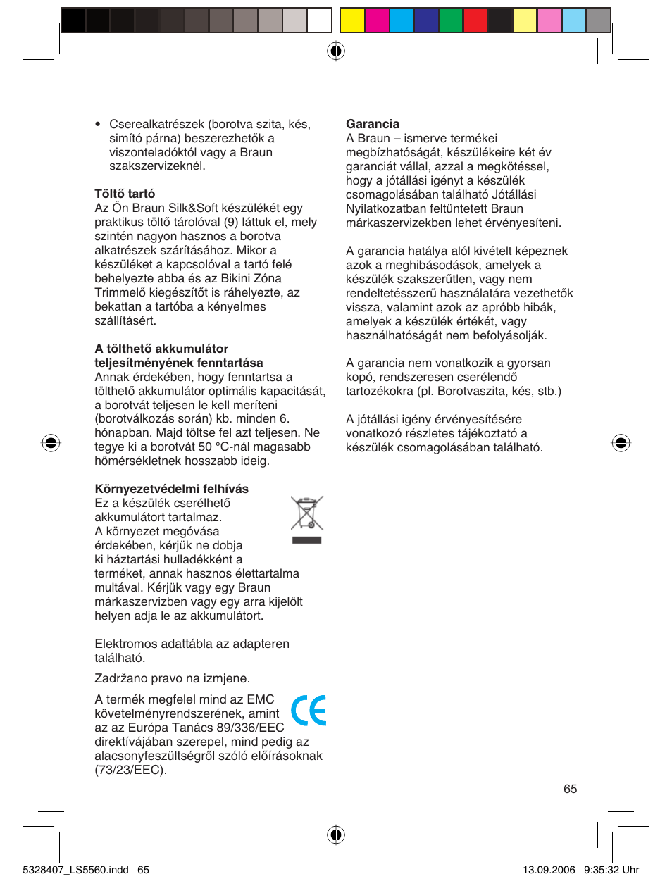 Braun LS 5560 User Manual | Page 64 / 88