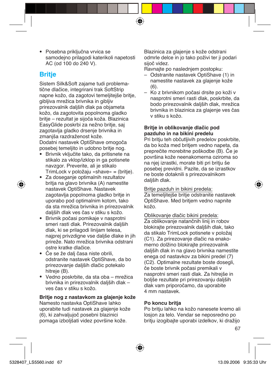 Britje | Braun LS 5560 User Manual | Page 66 / 88