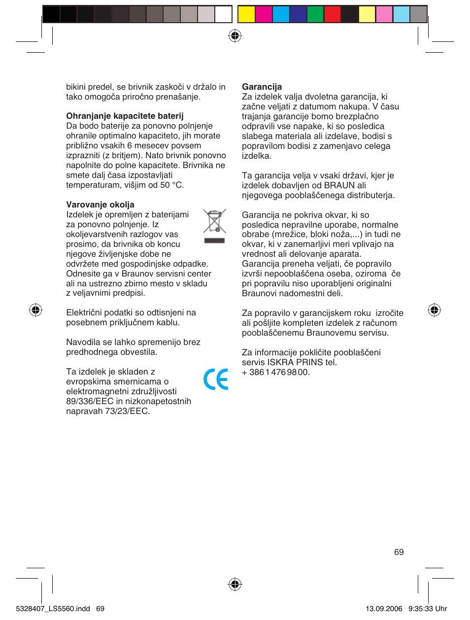 Braun LS 5560 User Manual | Page 68 / 88